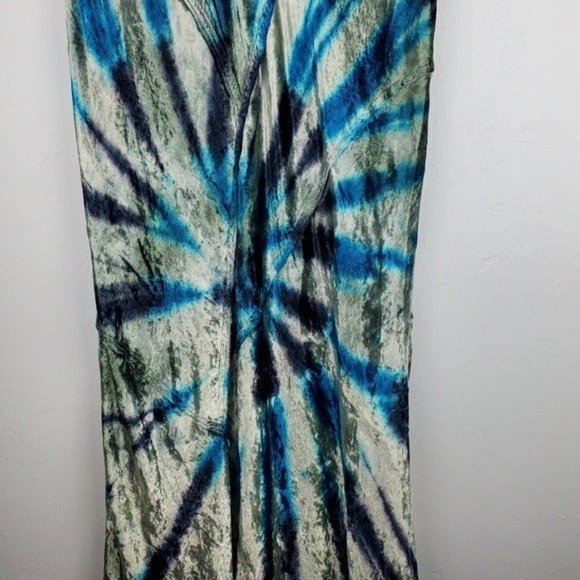 FREE PEOPLE TIE DYE VELVET MIDI SKIRT - Picture 4 of 7